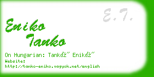 eniko tanko business card